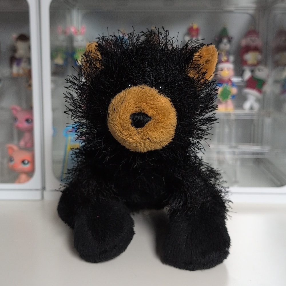 🩵3/$20🩵 Black Bear Webkinz GANZ No Code String Hair Classic Collectible Y2k